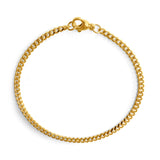 Curb Armband 3mm - Gold