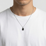 Onyx Halskette - Silber