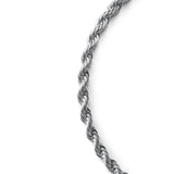 Rope Armband 3mm - Silber